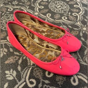 Sam Edelman Felicia Hot Pink flats, size 10